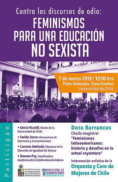 Día Internacional de la Mujer 2019: Feminismos para una educación no sexista